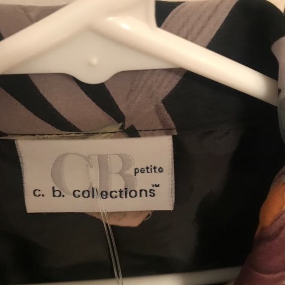 CB Collections Petite front zip jacket top size 10 - Picture 2 of 3